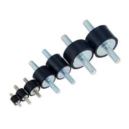 4pcs/lot Double Male Thread Rubber Shock Absorbers Anti Vibration Silent block Boat Car Bobbin Shock Absorber Tools M3 M4 M6 M8
