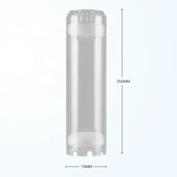 YenvQee 10-Inch/5-Inch Reusable Empty Clear Cartridge For the Resin, Water Filter Tools For Diy