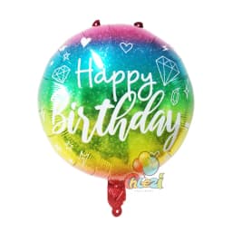 7pcs 18 Inch Birthday Theme Foil Balloons Helium Round Balloon Adult Happy Birthday Party Decoration Kids Baby Shower Globos