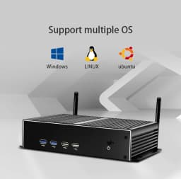 Intel Core I7-5500U I5-4200U Mini PC with 2xNIC LAN 6DB9 RS232 Support Linux Pfsense Computer for Industrial Windows10 Ready