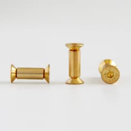 2pcs Brass Screw Rivet Knife Handle Lock DIY Knife Material Plate Fastening Flat Hex Head Screws