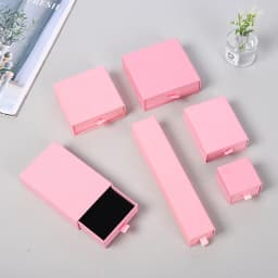 10pcs Paper Jewelry Gift Box For Ring Earrings Pendant Necklace Bracelet Stud Organizer Wedding Favors Jewellery Packaging Sack