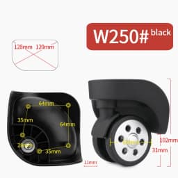 Luggage Wheel Replacement Wheels Suitcase Accessories Universal Casters Rolling Luggage Suitcase Wheeled Accessories Bags Caster