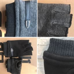 Winter Gloves Men Fleece Warm Half Finger Gloves Stretch Fingerless Mittens for Man Male Outdoor Bicycle Driving Gloves