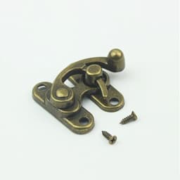 1Piece Metal Swing Lock Latch Lock Vintage Box Closure Clasp Buckle for DIY Bags Luggage Handbags Furniture Hardware Accessories