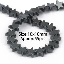 Natural Black Hematite Round Beads Star Heart Column Irregular Shape For Jewelry Making DIY Charms Bracelets Accessories 15''