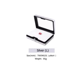Loose Diamond or Gemstone Display Box Jewelry Beads Pearls Storage Holder Show Container Metal Glass Top Gem Subscription Case