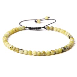 Adjustable 4MM Stone Beads Bracelet For Women Natural Agates Bangles Onyx Lapis Lazuli Woven Bracelet For New Year Gift Jewelry