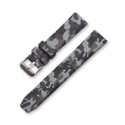 Universal Camouflage Silicone Watch Strap Army Green Jungle Hunting 20mm 22mm 24mm Outdoor Sports Watch Band