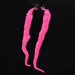 New Lovely Funny Long Plush Worm Drop Earrings For Women Personality Animal Insect Dangle Earrings Fashion Party Jewelry