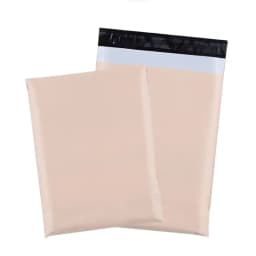 Apricot 50Pcs/lots Mailer Courier Bag Eco-Friendly Biodegradable Express Shipping Bags Self Seal Waterproof Clothes Shopper Bag