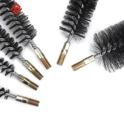 18/22/25/32/40/50/65/75mm Thread Wire Brush Metal Brush Working Stainless Steel Wire Pipe Tube Cleaning Chimney Brush Kit