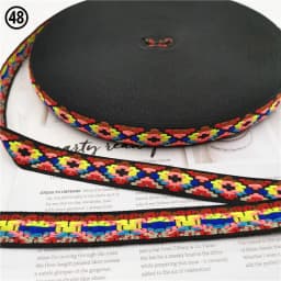 5 Yards 0.78 Inch 20MM Hundreds Styles Geometric Woven Jacquard Embroidered Ribbons DIY Apparel Wrapping Trim Sewing Accessories