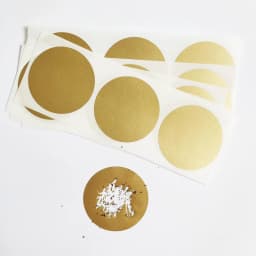 50PCS 1.5" Inch, 38mm Round Silver Adhesive SCRATCH OFF Stikers