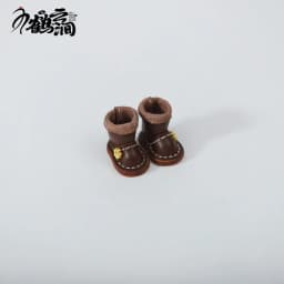New 1/12bjd Bjd Doll Shoes High Top Handmade Leather Cowhide Boots Obitsu 11 Shoes OB11 Size GSC Doll 11cm Body 9