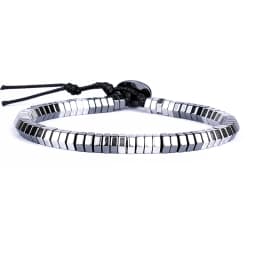 Weight Loss No Magnetic Therapy Bracelet For Men Women Geometric Black Hematite Stone Beads Stretch Health Care Bracelet Jewelry