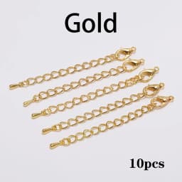 10/20pcs/lot 50 70mm Metal Extended Extension Tail Chain Lobster Clasps Connector For DIY Jewelry Bracelet Necklace Wholesale