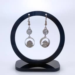 Round Earring holder stand jewellery display organizer door virtues earrings display earing holder case jewelry hand mannecan