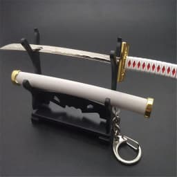 8 Styles Super Warrior Sword Keychain For Women Men Buckle Toolholder Scabbard Katana Sabre Car Keyrings Gift Key Chains Q-053
