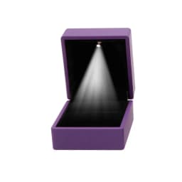 Engagement Ring Box Earrings Jewelry Ring Box Case with LED Lighted up for Proposal Engagement Wedding Gift