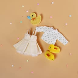 Outfit for 1/8 BJD Pocket doll and Middie Blyth clothes including shoes suit for 16cm doll