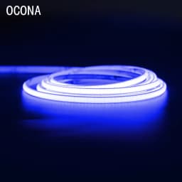 Flexible 4mm/5mm LED COB Strip Tape Lights for DIY Home Decor 400LED/m 9 Colors High Density Dimmable 12V 24V Cuttable