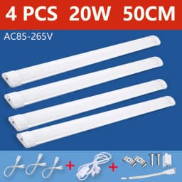 Led Bar Light Profile 10W 20W Led Strip T5 Tube Kitchen Indoor Lighting 30cm 50cm Wall Lamp Lights for Kitchen Cabinet AC85-265V