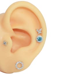 1 Pieces New Silicone Ear Model Professional Practice Piercing Tools Earring Ear Stud Display Tools Can Be Reused Body Jewelry