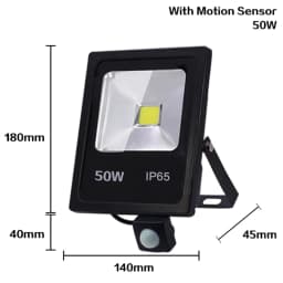 220V Led Floodlight 10W 30W 50W Reflector Flood Light Waterproof Ip65 Garden Spotlight Pir Motion Sensor Wall Outdoor Lighting