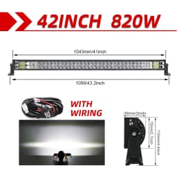 CO LIGHT 22" 32" 42" 52"inch Led Light Bar Work Light 12D 420W 620W 820W 1020W 2-Row 4x4 Truck ATV Car Offroad Driving Lig