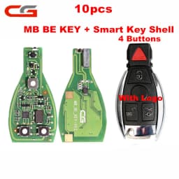 Original CG CGDI MB BE KEY V1.2 For Benz Till FBS3 315MHZ/433MHZ Get 1 Free Token CGDI MB With Smart Key Shell 3/4 Button Logo