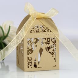 25pcs Wedding Bride Bridegroom Boutique Gift Box for Guest Favors Packaging Party Valentine's Day Gifts Wrapping Boxes Wholesale