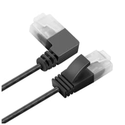 Superfine Ultra Slim Cat6 Ethernet Cable RJ45 Right Left Up Down 90 Degree Angle UTP Network Patch Cord Cat6a Lan Cable 0.25m-3m