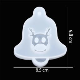 New Christmas Multi Shapes Snowflake Pendant Silicone Mold Hanging Epoxy Resin Mould For DIY Christmas Tree Decor Jewelry Making