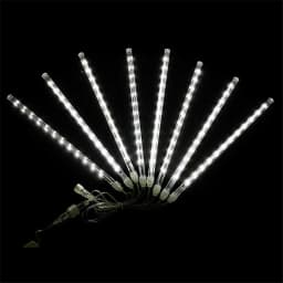 LED Meteor Shower Garden Lights Waterproof Falling Raindrop Fairy String Lights for Christmas Holiday Party Patio Decor 30/50CM