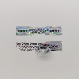 1000pcs Holographic Sealing Stickers，Tamper Proof Void  Security Label，Warranty Serial Number Sticker，Customized Logo,50mmx10mm