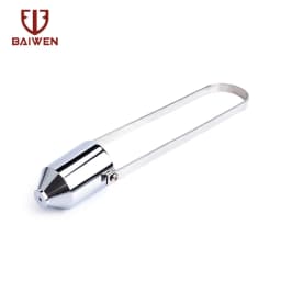1pc Paint Viscosity Test Cup Viscometer Flow Cup Mixing Thinning Tool #2 & #4 Measuring Tool Golden Sliver