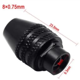 0.3-3.2mm Mini Multi Keyless Drill Chuck M7 M8X0.75 Quick Change Three-Jaw Drill Chuck For Rotary Tools Mini Drill For Dremel
