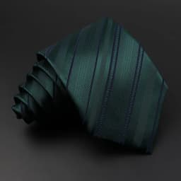 8cm New Fashion Stripe Men's Tie Classic Polyester Bright Necktie Business Meeting Formal Necktie Accessories Daily Wear Cravat