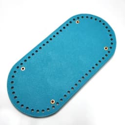 25x12cm Bag Bottom Oval Leather Bottoms with Holes Bag Accessories Handmade PU DIY Part for Handbag Crossbody Messenger Bags