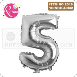 16 Inch Silver Alphabet Number Letters Balloons Birthday Party Decorations Kids Foil Balloon New Year Party Wedding Decoration