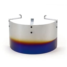 Universal Air Intake Filter Heat Shield Cover 2.5" TO 3.5" Stainless Steel Burnt Blue Sliver Neo Chrome Carbon filter BX100773