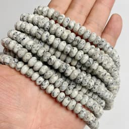 High Quality Natural Stone Bead Rondelle Shape Loose Spacer Abacus Quartz Beads For Handmade Jewelry Bracelet Necklace DIY