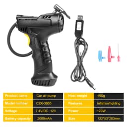 120W Rechargeable Air Compressor Wireless Inflatable Pump Portable Air Pump Digital Auto Car Automatic Tire Inflator Equipment