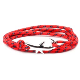 MKENDN Navy style Adjustable Multilayer Rope Shark Anchor Bracelet Men Women 550 Paracord Camping Jewelry Wrap Metal Hooks