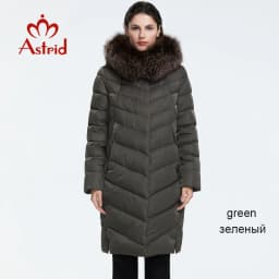 Astrid 2023 Winter new arrival down jacket women with a fur collar loose clothing outerwear quality women winter coat FR-2160
