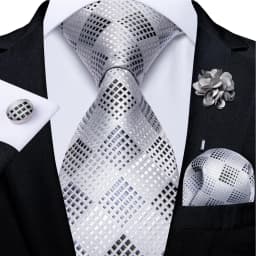 Floral Pink Ties For Men Wedding Party Man Tie Handkerchief Brooch Cufflinks Set Men Accessories Gravata