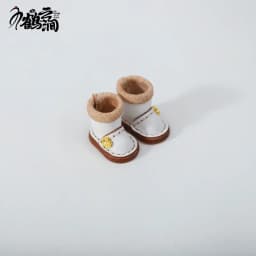 New 1/12bjd Bjd Doll Shoes High Top Handmade Leather Cowhide Boots Obitsu 11 Shoes OB11 Size GSC Doll 11cm Body 9