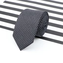 Men's Business Diamond Check Tie Artificial Wool Cotton Dark Color Tie Striped Black Grey Necktie For Daily Accessory Paty Gift