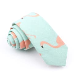 High Quality Cute Linen Cartoon Tie For Men Cat Polar Bear Watermelon Waves Printed Funny Gift Animal Narrow Striped Slim Cravat